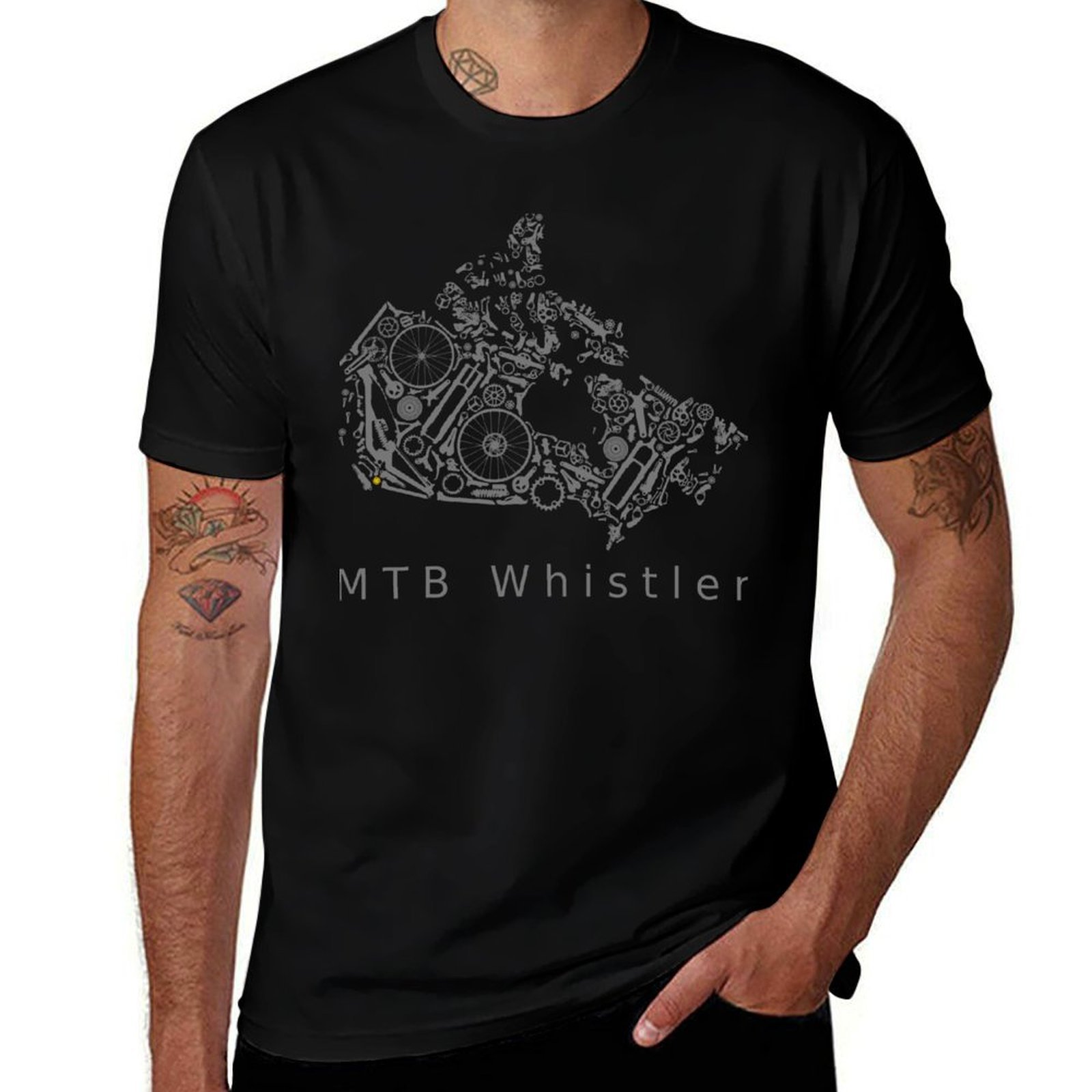 Mountain Biking Whistler - カナダ - MTBウィスラー、マウンテンバイクの国 Tシャツ プラスサイズ アウトドア