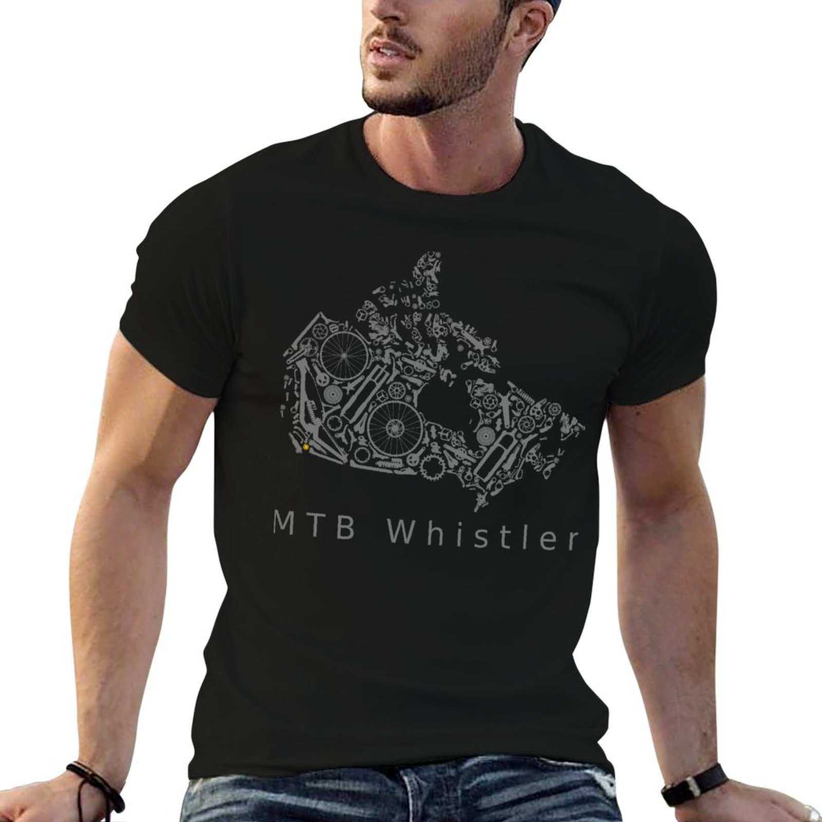 Mountain Biking Whistler - カナダ - MTB ウィスラー、マウンテンバイクの国 Tシャツ ワーカー