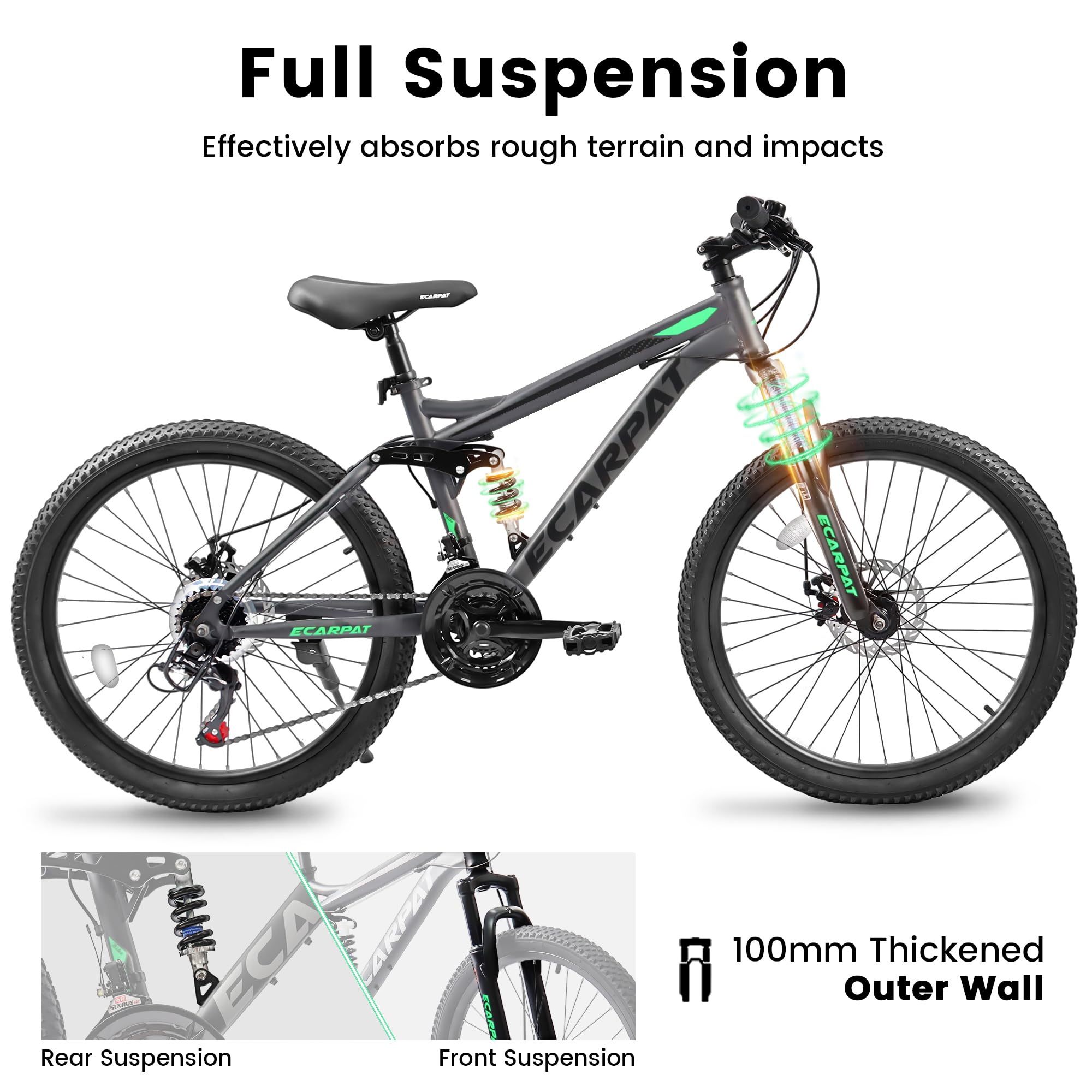 ユースマウンテン自転車 キッズバイク 軽量フレーム 調節可能 - Mountain Biking Youth のレビューと価格