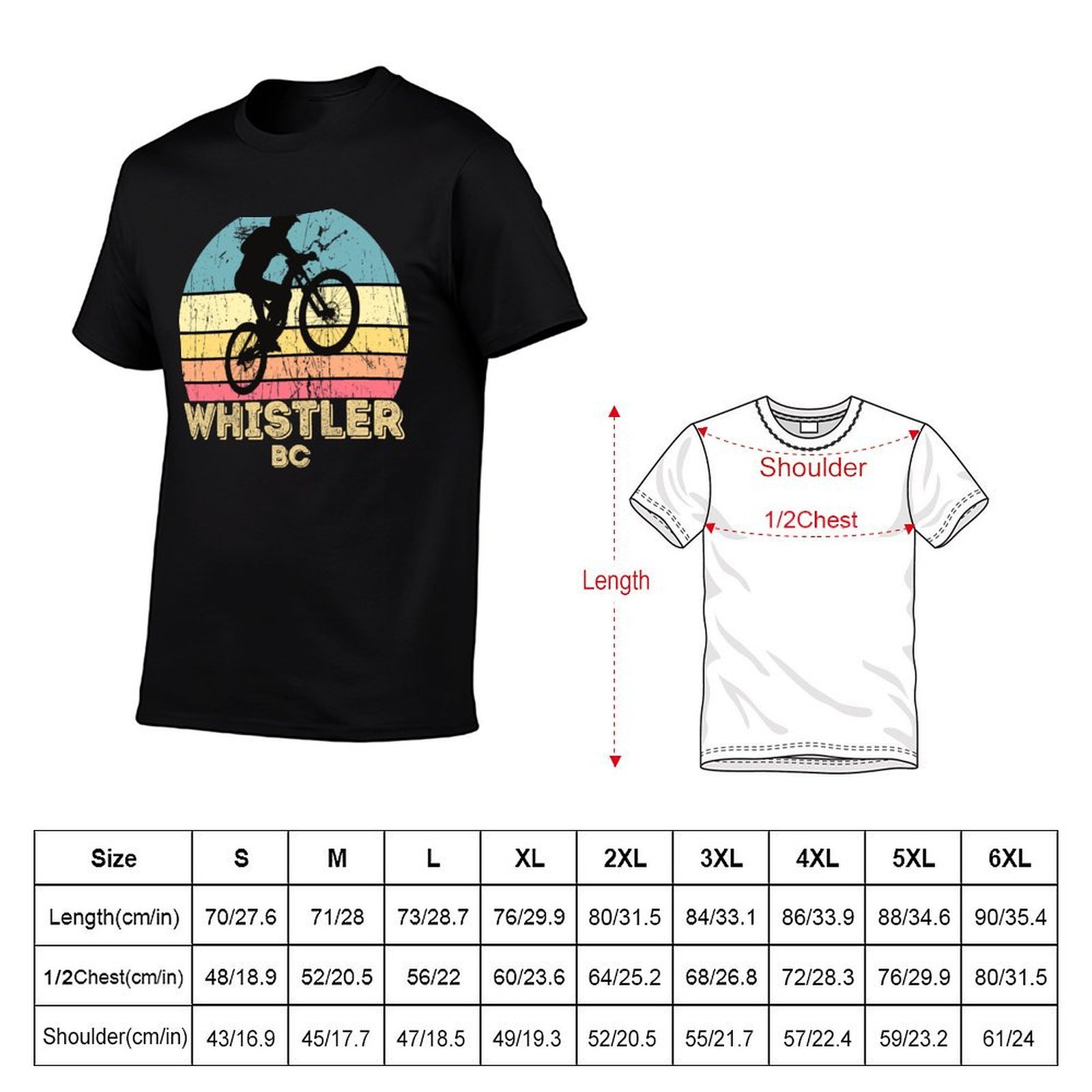 ウィスラー シティ マウンテン バイキング Tシャツ カジュ - Mountain Biking Whistler のレビューと価格
