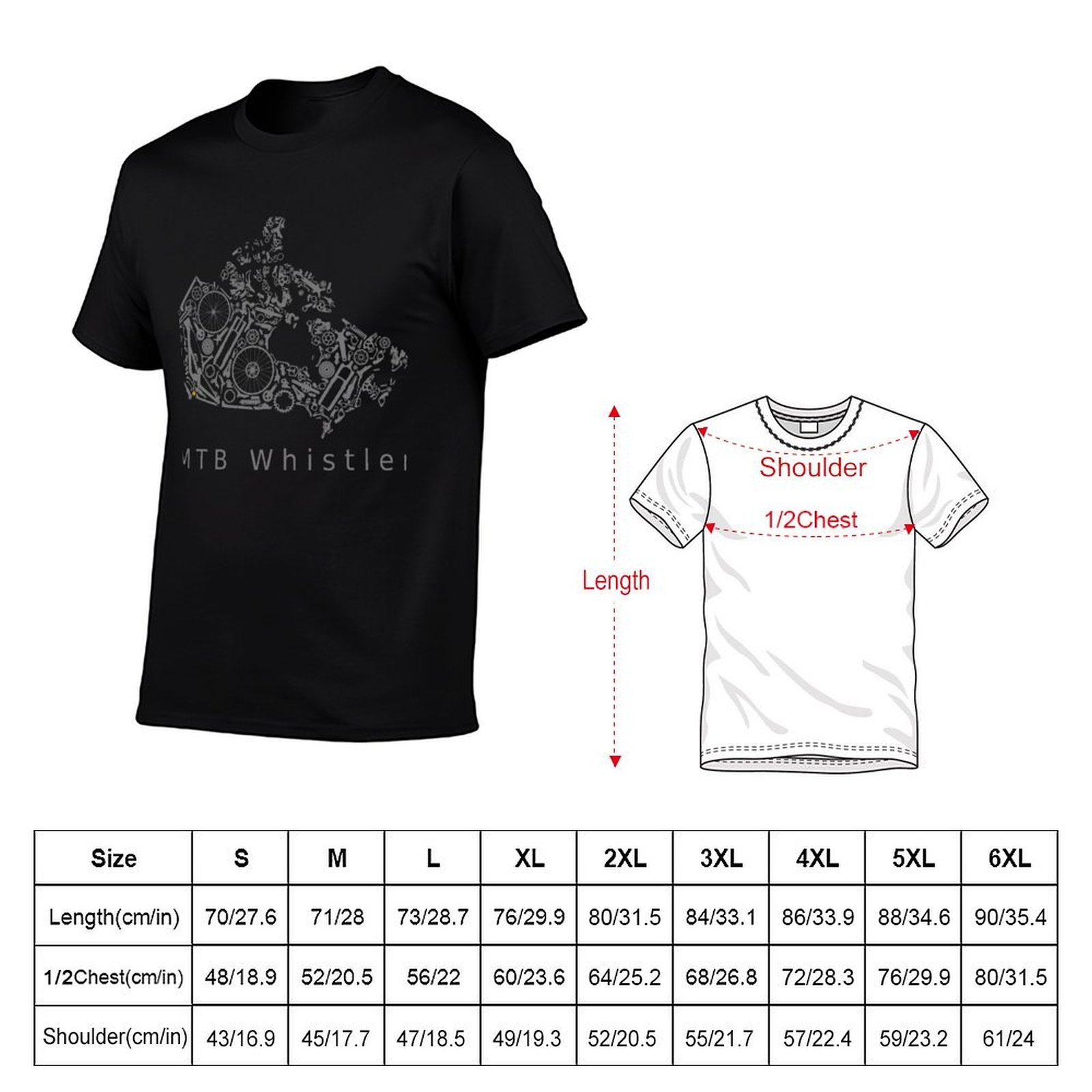 カナダ - MTB ウィスラー、マウンテンバイクの国 Tシャ - Mountain Biking Whistler のレビューと価格